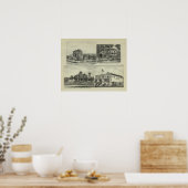 Osage, Mound en Burlington, Kansas Poster (Keuken)