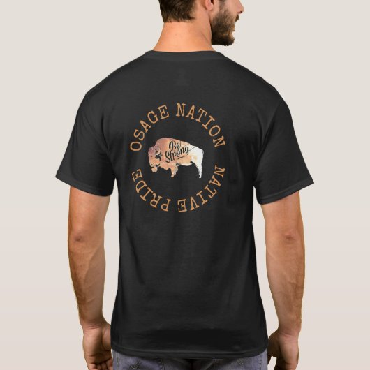 osage natie - amerikaanse indiase beweging t-shirt (Achterkant)
