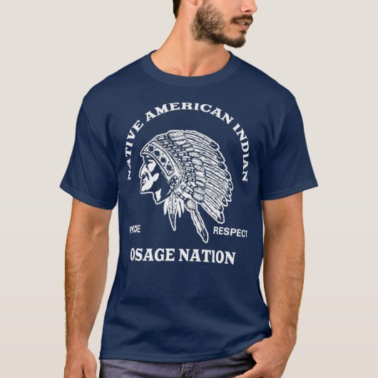 Osage Nation Native American Geïnspireerd Gift T-shirt (Voorkant)