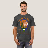 Osage Nation Native American Indian Pride Honor T-shirt (Voorkant volledig)