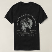 Osage Nation Native American Indian Pride Respect. T-shirt (Design voorkant)
