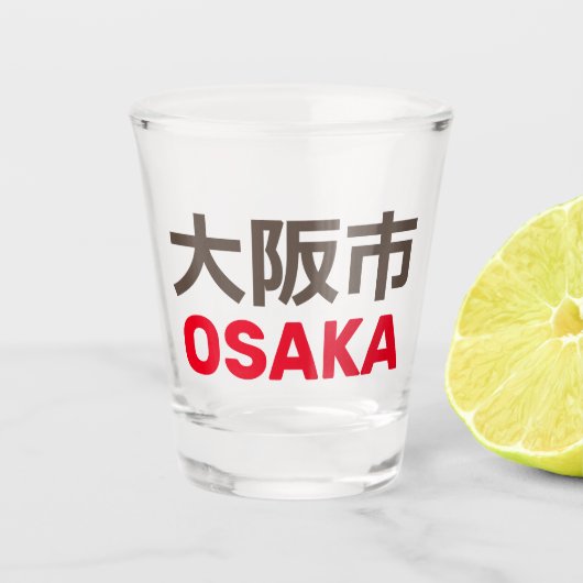 Osaka (大阪市) shot glas (Voorkant)