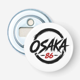 Osaka 86 Streetwear Cirkel Logo Button Flesopener