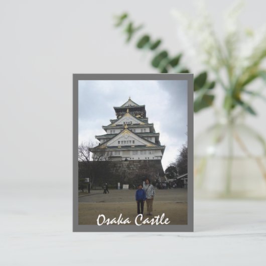Osaka Castle Briefkaart (Staand voorkant)