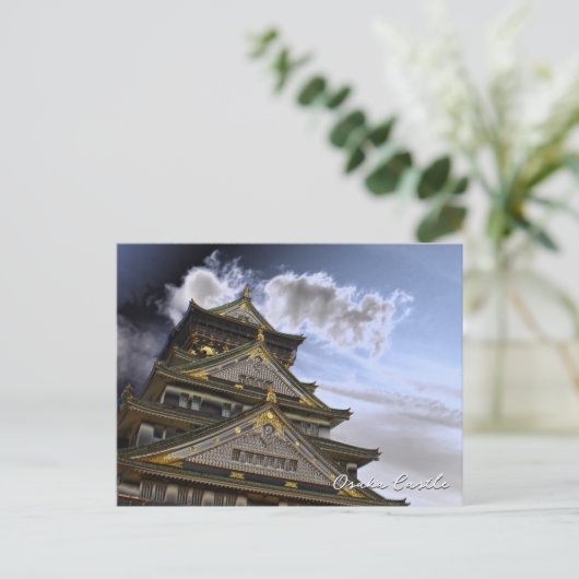 Osaka Castle (Dark ver.) ポストカード Briefkaart (Staand voorkant)