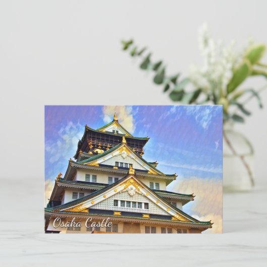 Osaka Castle: Flat Card (Staand voorkant)