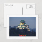 Osaka Castle in Dusk Briefkaart (Voorkant / Achterkant)