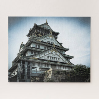 Osaka Castle in twilight, chuoku, Osaka Japan Legpuzzel