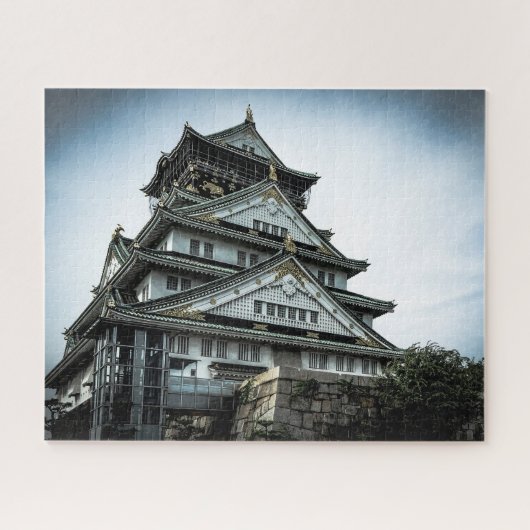 Osaka Castle in twilight, chuoku, Osaka Japan Legpuzzel (Horizontaal)