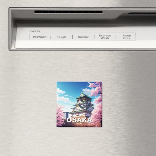 Osaka Castle Japan kersenbloesem Magneet (Insitu (Vaatwasser))