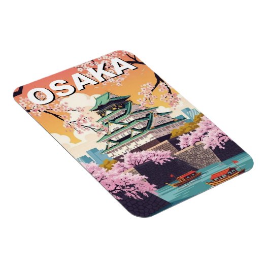 Osaka Castle Japan Magneet (Rechterzijde)