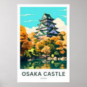 Osaka Castle Japan Reisprint Poster (Voorkant)