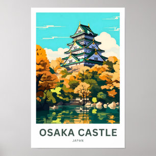 Osaka Castle Japan Reisprint Poster