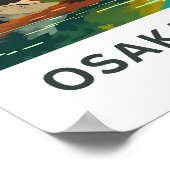 Osaka Castle Japan Reisprint Poster (Hoek)