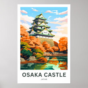 Osaka Castle Japan Reisprint Poster