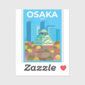 Osaka Castle Japan Sticker (Vel)