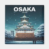 Osaka Castle Japan winter Magneet (Voorkant)