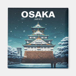 Osaka Castle Japan winter Magneet