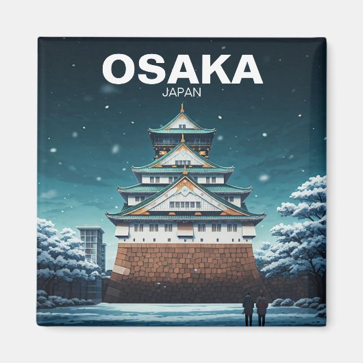 Osaka Castle Japan winter Magneet (Voorkant)