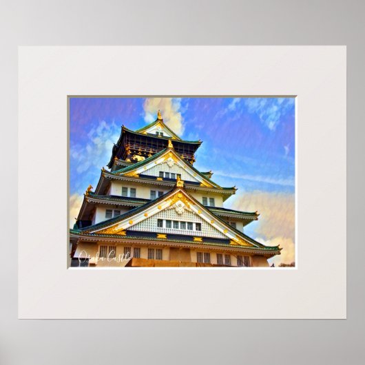 Osaka Castle Poster (Voorkant)