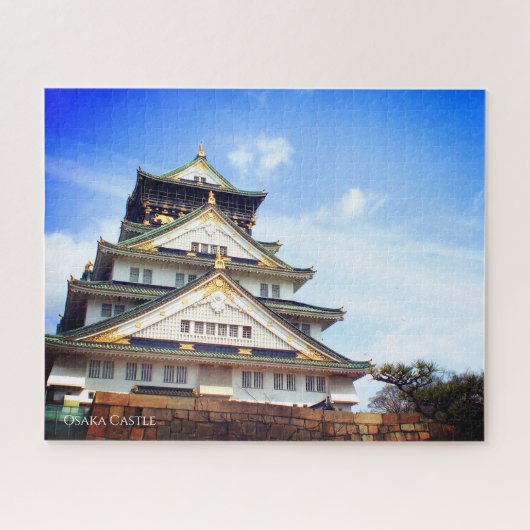 Osaka Castle:puzzle in Jigzaag Legpuzzel (Horizontaal)