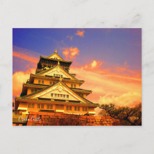 Osaka Castle (Sunset ver.) [Briefkaart] Briefkaart