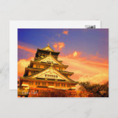 Osaka Castle (Sunset ver.) [Briefkaart] Briefkaart (Voorkant / Achterkant)