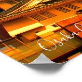 Osaka Castle (Sunset ver.) Poster (Hoek)