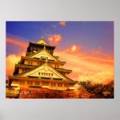 Osaka Castle (Sunset ver.) Poster (Voorkant)