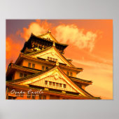 Osaka Castle (Sunset ver.) Poster (Voorkant)