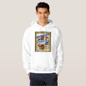 OSAKA central map Piet Mondrian style Hoodie (Voorkant volledig)