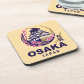 Osaka Japan Cherry Blossoms Bier Onderzetter (Linkerzijde)