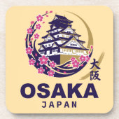 Osaka Japan Cherry Blossoms Bier Onderzetter (Voorkant)