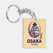 Osaka Japan Cherry Blossoms Sleutelhanger (Voorkant Links)
