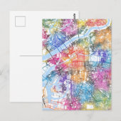 Osaka Japan City Map Briefkaart (Voorkant / Achterkant)