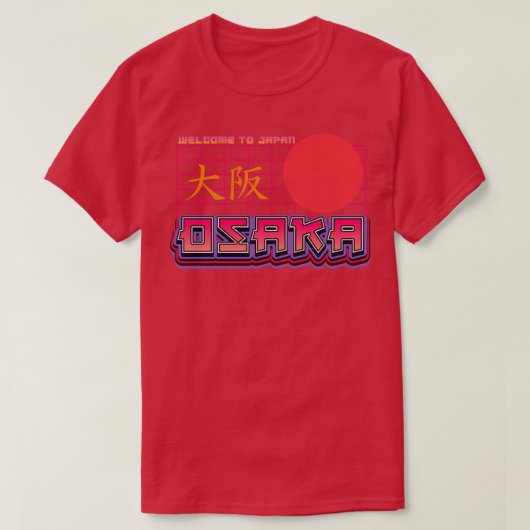 Osaka Japan City Travel T-shirt (Design voorkant)
