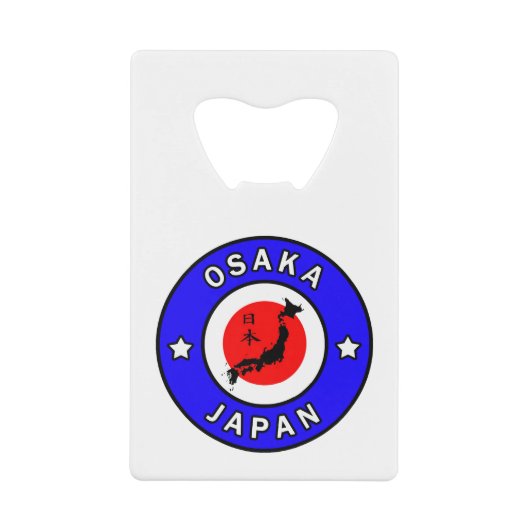 Osaka Japan Creditkaart Flessenopener (Voorkant)