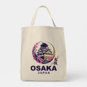 Osaka Japan Kersenbloesem Tote Bag (Achterkant)