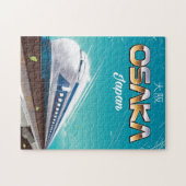 Osaka Japan kogel Train Vintage poster Legpuzzel (Horizontaal)