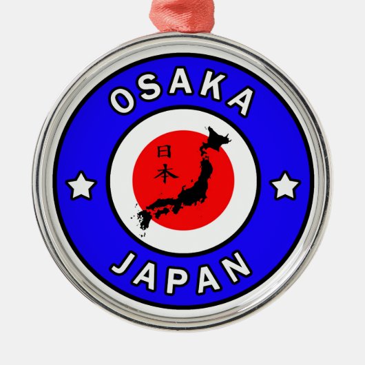 Osaka Japan Metalen Ornament (Voorkant)