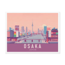 Osaka Japan Pastel Travel Design