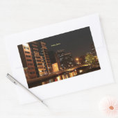 Osaka, Japan Rechthoekige Sticker (Envelop)