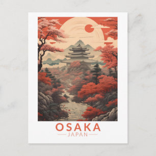Osaka Japan Reizen Kunst Vintage Briefkaart