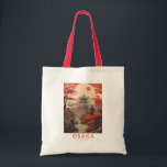 Osaka Japan Reizen Kunst Vintage Tote Bag<br><div class="desc">Osaka retro vector reisontwerp. Het staat bekend om zijn moderne architectuur,  nachtleven en stevig straatvoedsel. Het 16e-eeuwse shogunaat van het kasteel van Osaka,  dat verschillende restauraties heeft ondergaan,  is zijn belangrijkste historische bezienswaardigheid.</div>