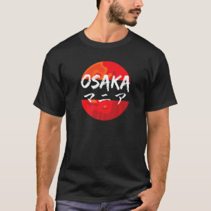 Osaka Japan Retro Stijl Esthetisch Japans Schrijve T-shirt