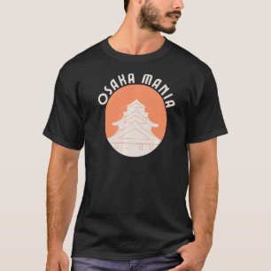 Osaka Japan Retro Stijl Esthetisch Minimalistisch T-shirt