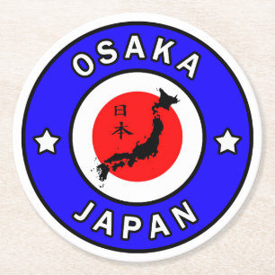 Osaka Japan Ronde Kartonnen Onderzetter