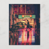 Osaka, Japan 's nachts Briefkaart (Voorkant)