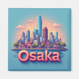 Osaka Japan Stad Reis Souvenir 🗺️ Magneet