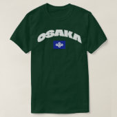 Osaka Japan Stad Vlag 1 T-shirt (Design voorkant)